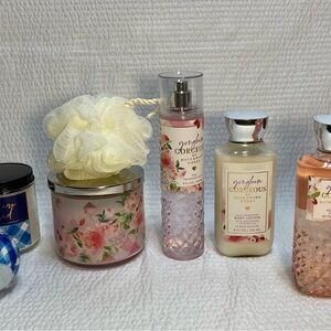 Bath & Body Works Gingham Gorgeous Skincare Set - Pink and Cream